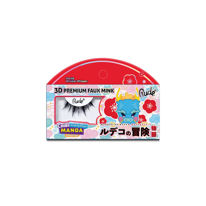 Gene false Rude Cosmetics Chibi Manga Faux Mink Whisker Whisper, efect 3D