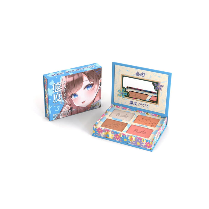 Paletă de față Rude Cosmetics Clever Kirei-Sama, multifuncțională, 4 nuanțe