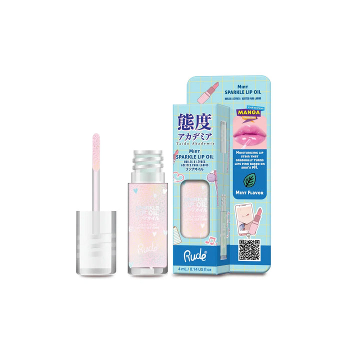 Ulei de buze Rude Cosmetics Mint Sparkle, 4 ml