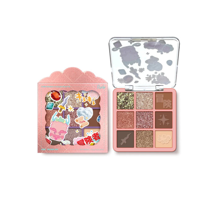 Paletă de farduri de ochi Rude Cosmetics Treasure Hunt, 9 nuanțe