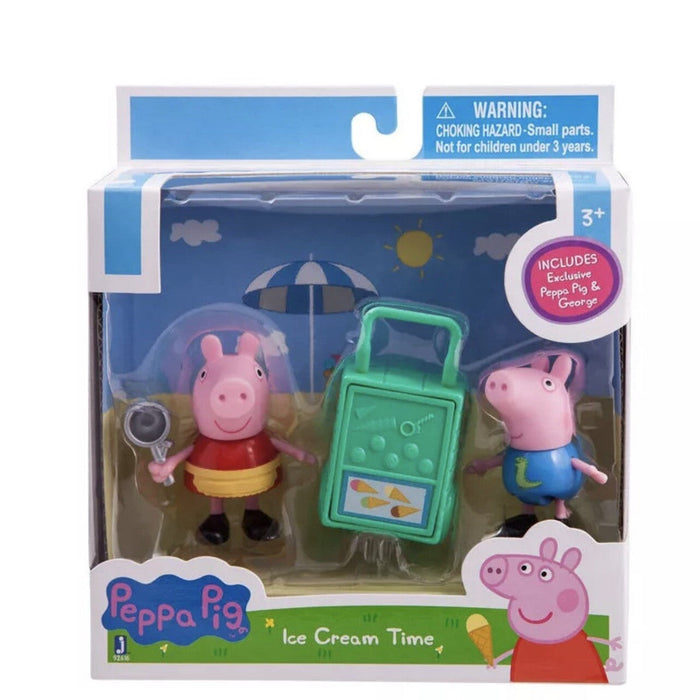 Set figurine Jazwares Peppa Pig, Ice Cream Time, 2 figurine, 3+ ani