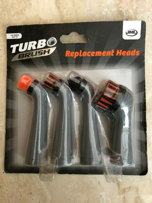 Set 4 perii de rezervă JML Turbo Brush, capete de curățare sonică pentru spații greu accesibile