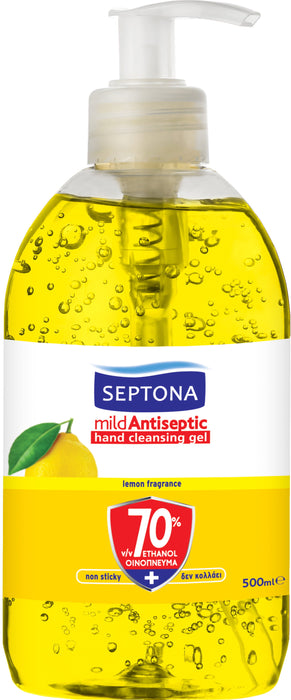 Gel de mâini antiseptic Septona Lămâie, 500 ml, tester
