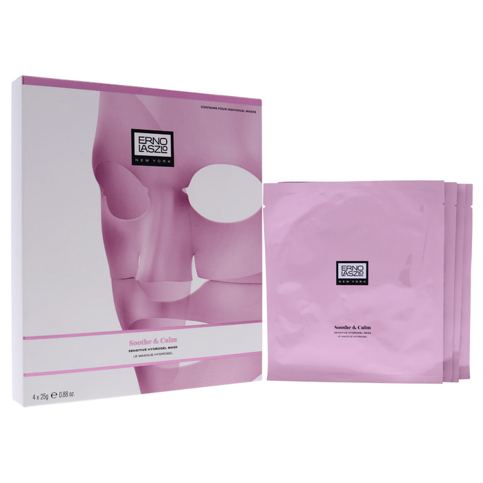 Set de măști faciale Erno Laszlo Sensitive Hydrogel, cu retinol, efect calmant, 4 x 25 g