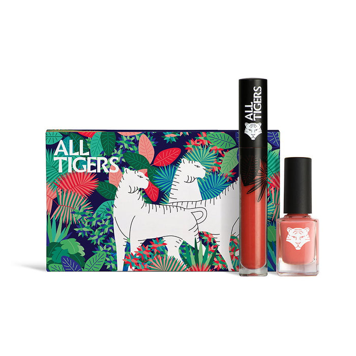Set ruj lichid All Tigers, nuanța 683 Make Your Mark, 8 ml + ojă nuanța 196 Take Your Chance, 11 ml