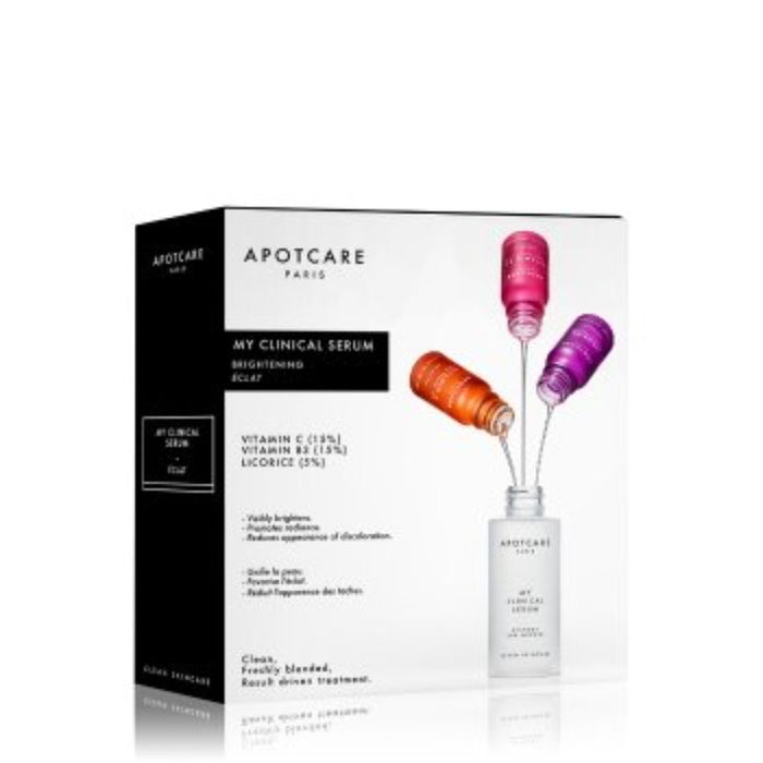 Set de seruri de față Apotcare My Clinical Serum, vitamina C + vitamina B3 + lemn-dulce, 3 x 10 ml