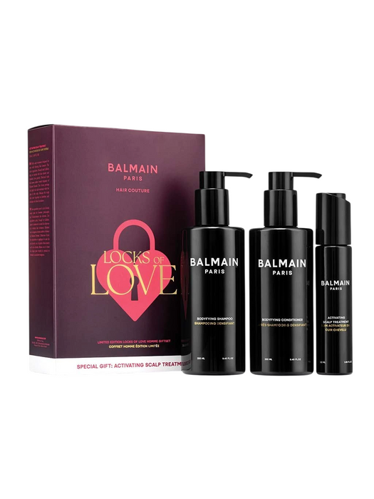 Set Balmain Professionnel Locks of Love, pentru volum: șampon 250 ml + balsam 250 ml + ser pentru scalp 50 ml