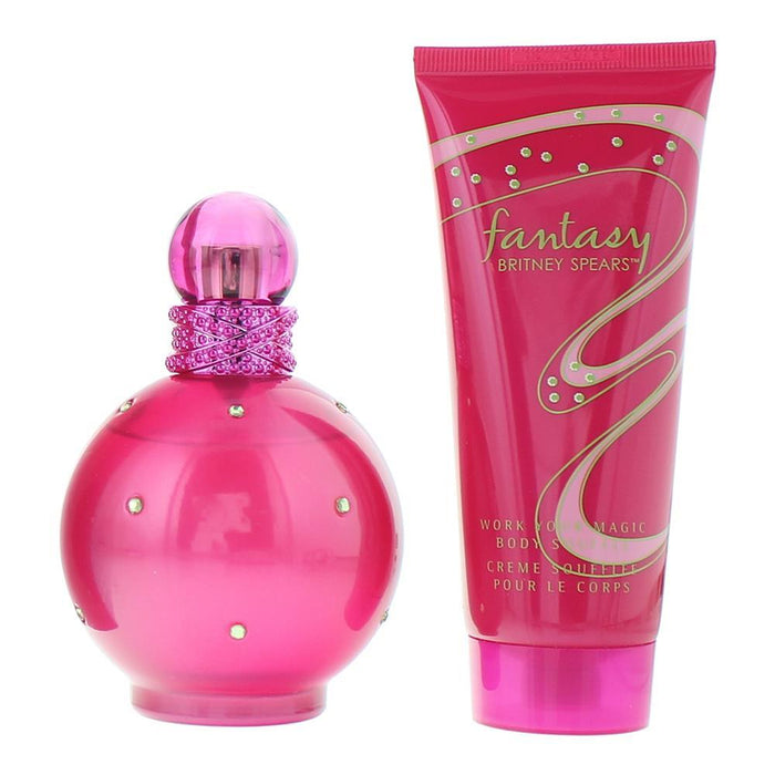 Set Britney Spears Fantasy: apă de parfum 100 ml + soufflé hidratant pentru corp 100 ml, pentru femei