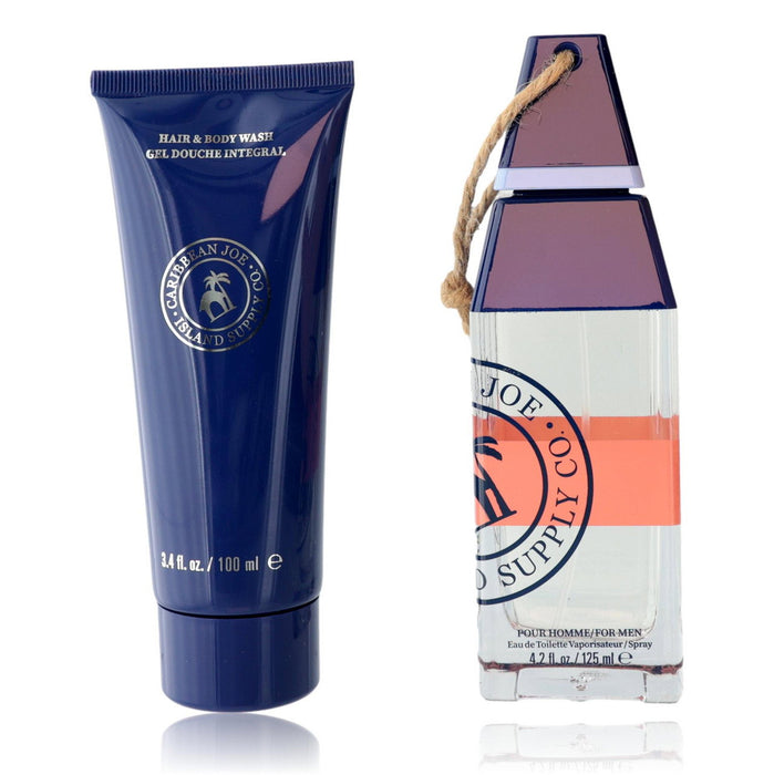 Set Caribbean Joe Island Supply Musk, pentru bărbați: apă de toaletă 125 ml + gel de duș și șampon 2-în-1 100 ml