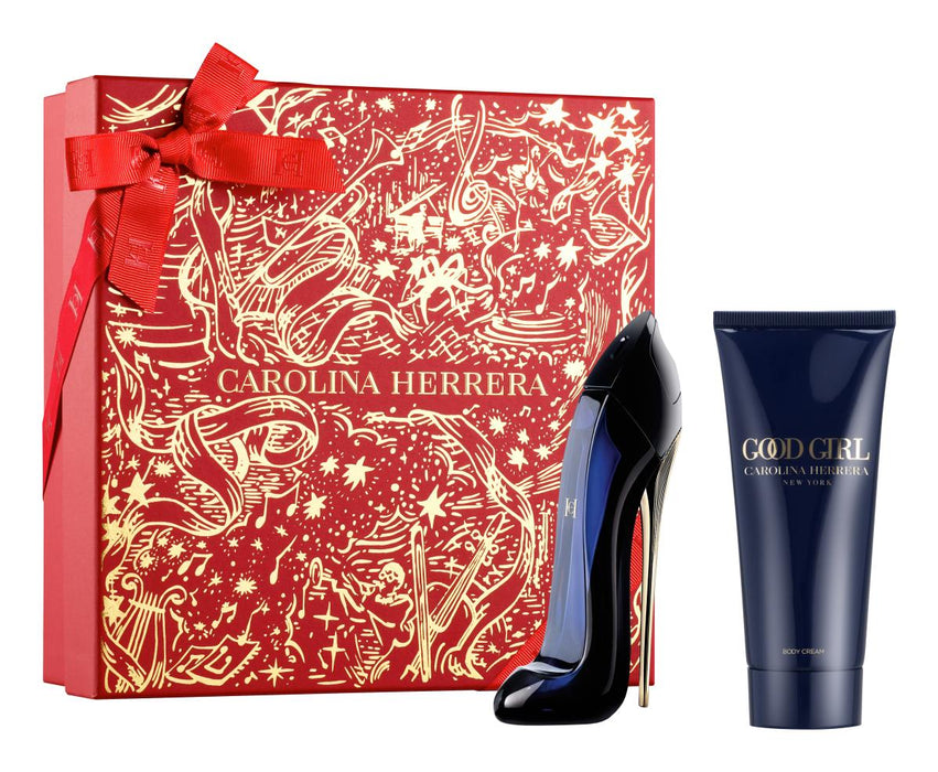 Set Carolina Herrera Good Girl, pentru femei: apă de parfum 50 ml + loțiune de corp 100 ml
