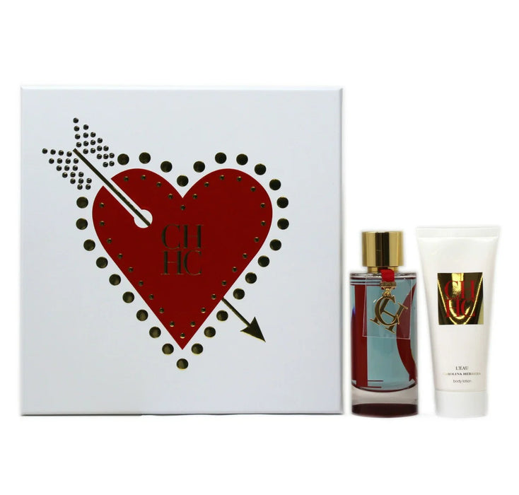 Set Carolina Herrera L'eau, pentru femei: apă de toaletă 100 ml + loțiune de corp 100 ml