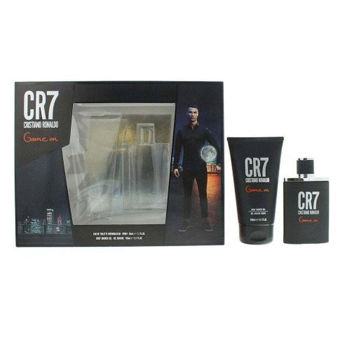Set Cristiano Ronaldo CR7 Game On, pentru bărbați: apă de toaletă 50 ml + gel de duș 150 ml