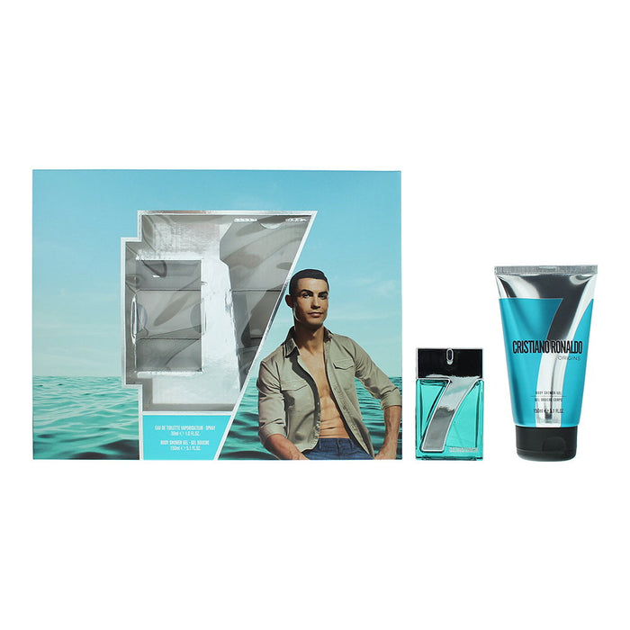 Set Cristiano Ronaldo CR7 Origins, pentru bărbați: apă de toaletă 30 ml + gel de duș 150 ml