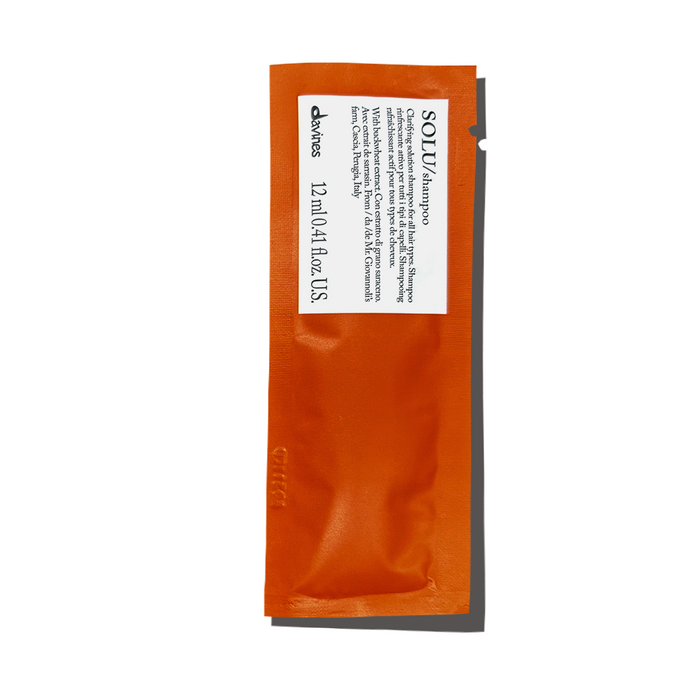 Set de șampon Davines SOLU, clarifiant, 12 x 12 ml