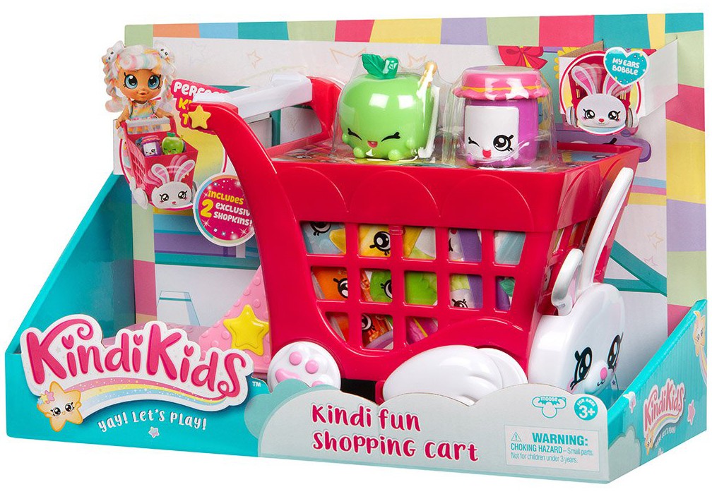 Cărucior de cumpărături Unknown, Kindi Kids Kindi Fun Shopping Cart, 3+ ani