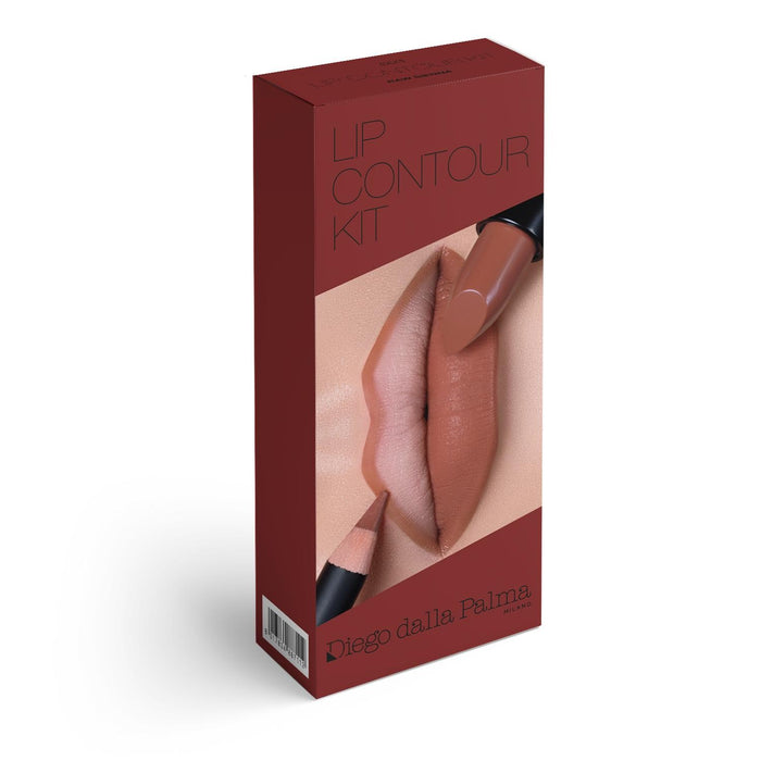 Set ruj cremos Diego Dalla Palma The Lipstick + creion de buze Matita, 503 Caramello + 503 Raw Sienna, 4 g + 1,1 g