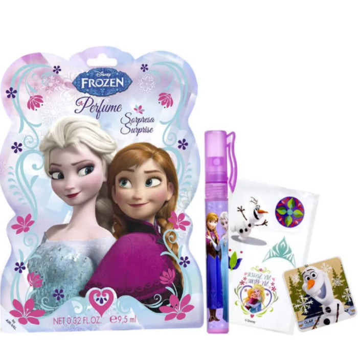 Set Disney Frozen: apă de toaletă pentru fete, 9,5 ml + autocolante pentru corp + semn de carte