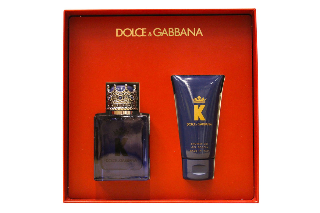 Set Dolce & Gabbana K by Dolce & Gabbana, pentru bărbați: parfum + gel de duș 50 ml