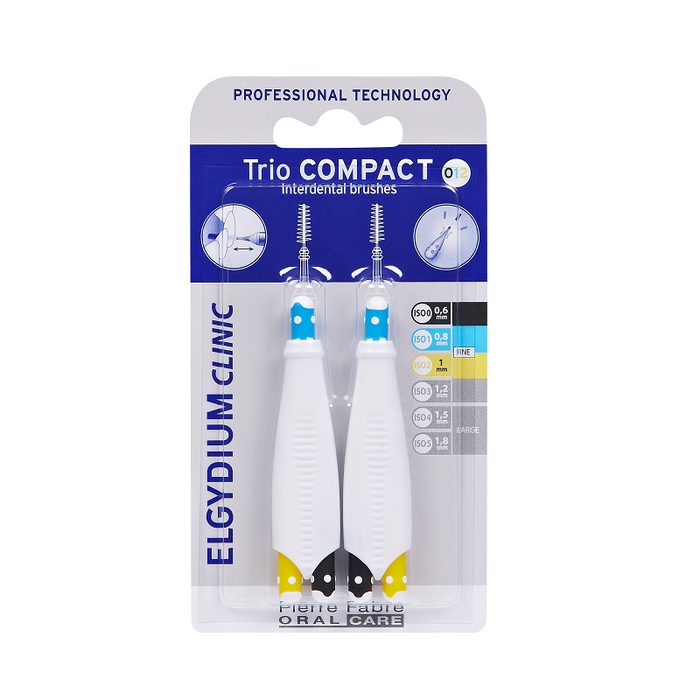 Set de periuțe interdentare Elgydium Trio Compact, 2 buc