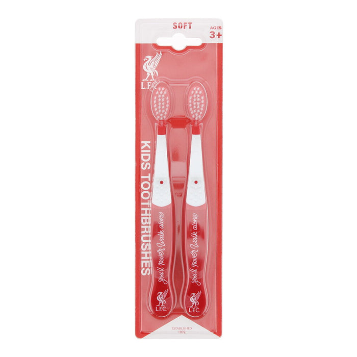 Set periuțe de dinți Epl Liverpool, pentru copii de la 3 ani, peri moi, roz, 2 buc