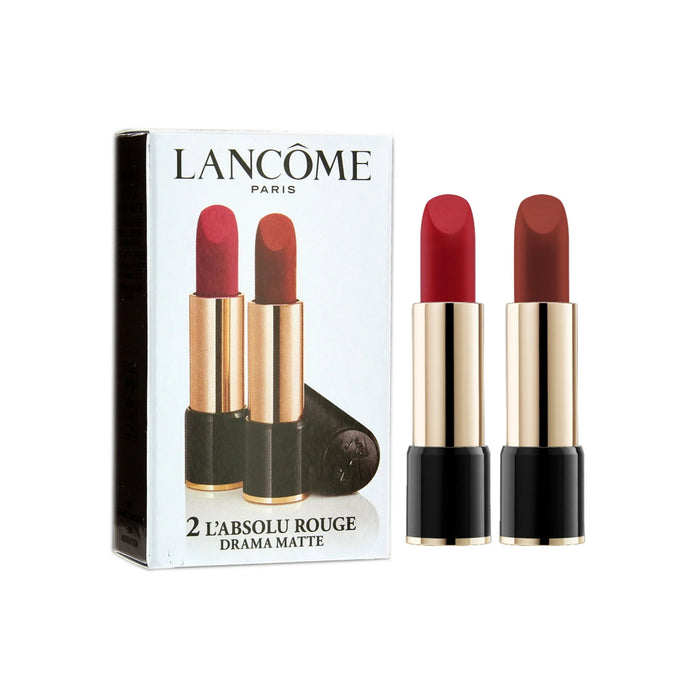 Set de rujuri Lancome L'Absolu Rouge, mat, nuanța 290 Drama, 2 buc, 3,4 g