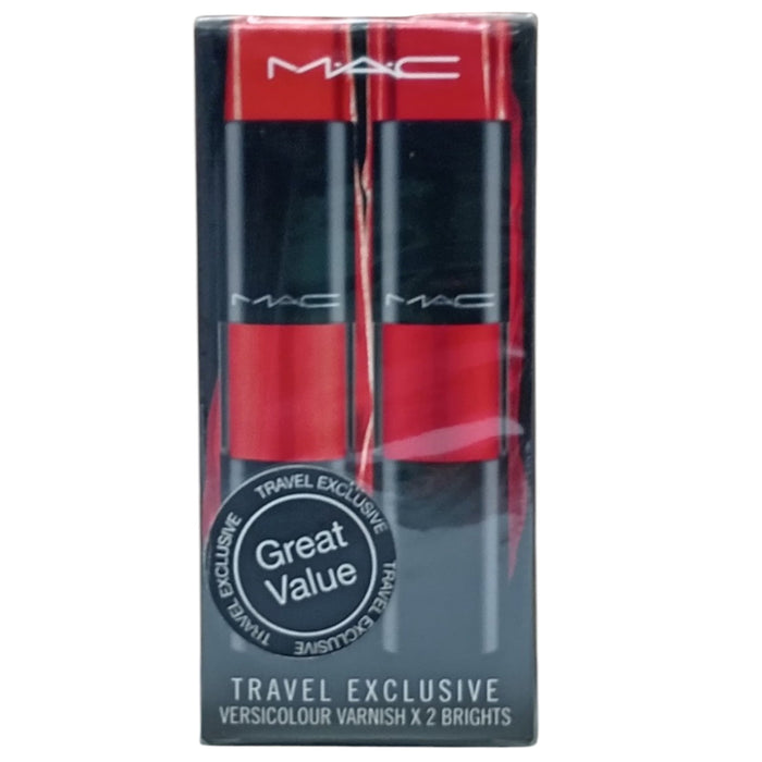 Set de luciuri de buze MAC Versicolour Varnish, strălucitor, 2 buc, 8,5 ml