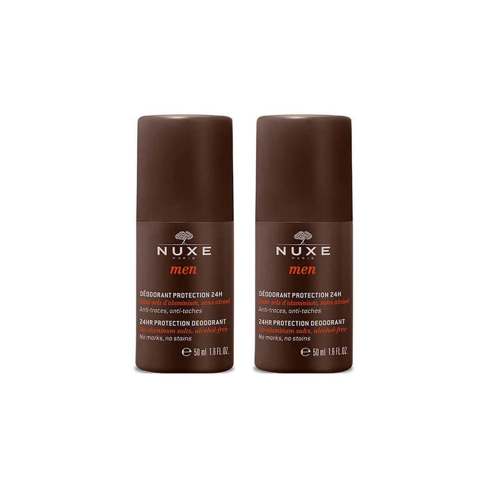 Set Deodorant roll-on Nuxe Men, protecție 24 h, pentru bărbați, 2 x 50 ml