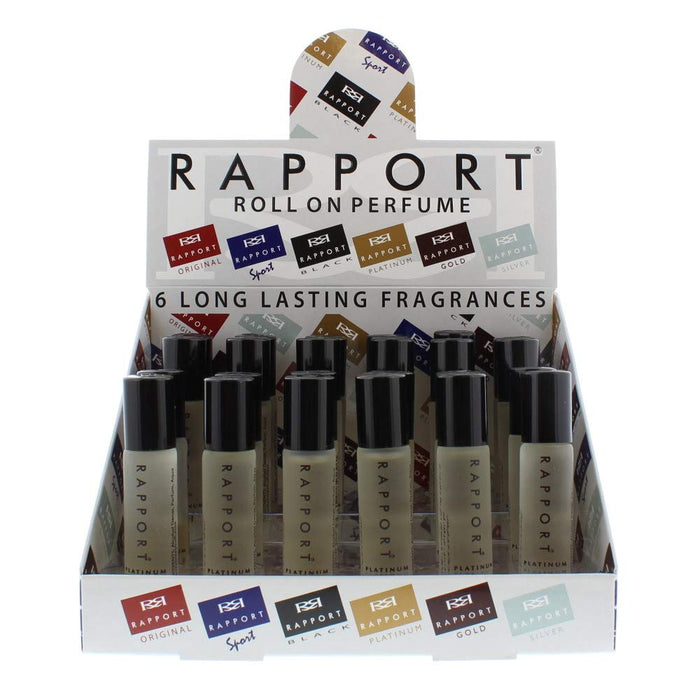 Set apă de parfum roll-on Eden Classic Rapport Platinum, pentru bărbați, 24 x 10 ml