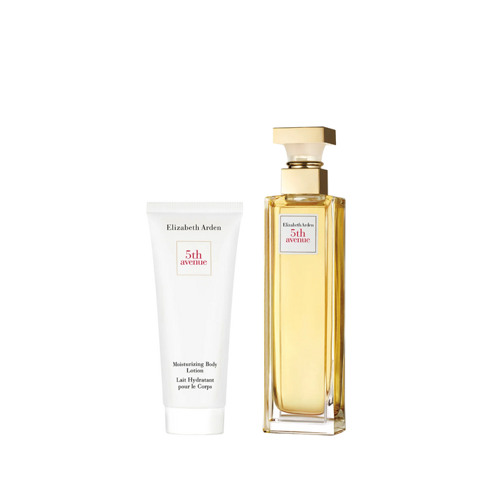 Set Elizabeth Arden 5th Avenue: apă de parfum 30 ml + loțiune de corp hidratantă 50 ml, pentru femei