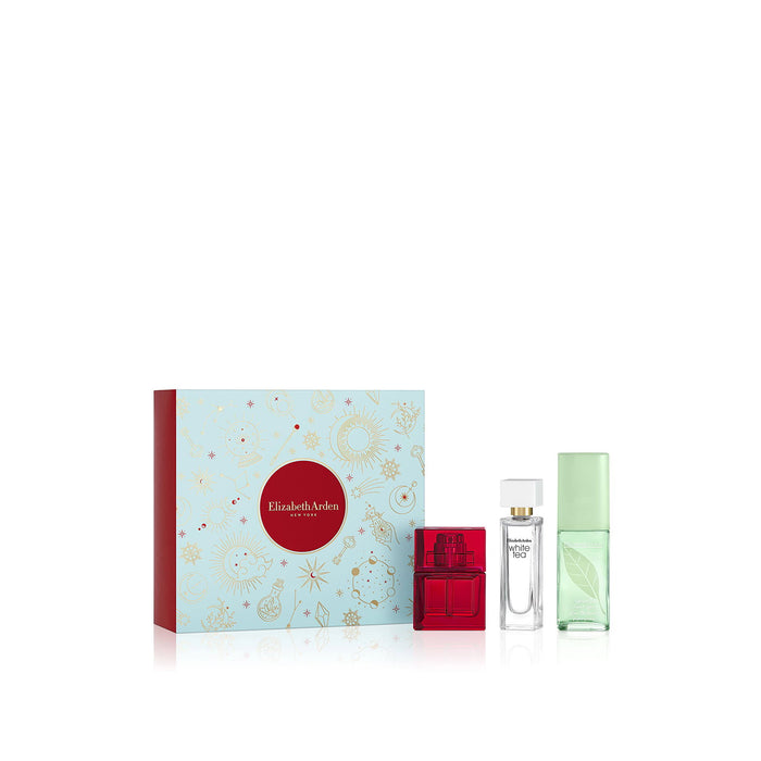 Set Elizabeth Arden Red Door apă de toaletă 10 ml + White Tea apă de toaletă 10 ml + Green Tea spray parfumat 15 ml, pentru femei