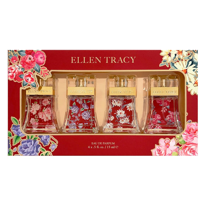 Set Ellen Tracy Sensational + Brilliant + Dazzling + Dynamic, pentru femei: apă de parfum 4 x 15 ml