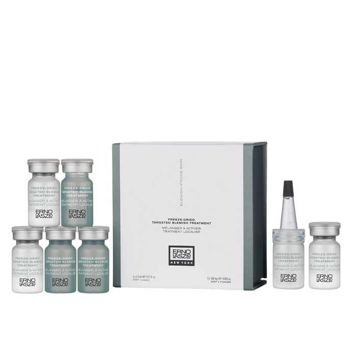 Set ser pentru tratament local Erno Laszlo Freeze-Dried Targeted Blemish, anti-imperfecțiuni, 6 buc