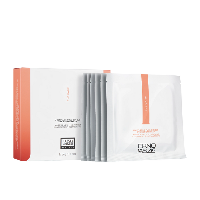 Mască de ochi tip șervețel Erno Laszlo Multi-Task, iluminatoare, 6 buc, 5,4 g fiecare