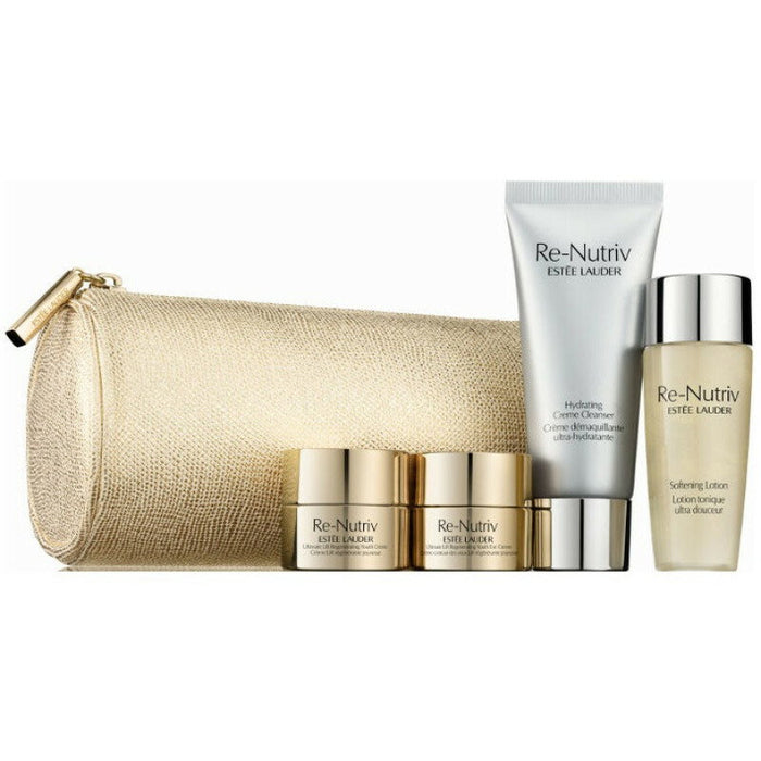 Set Estee Lauder Re-Nutriv, cremă de curățare 30 ml + cremă de față 7 ml + loțiune