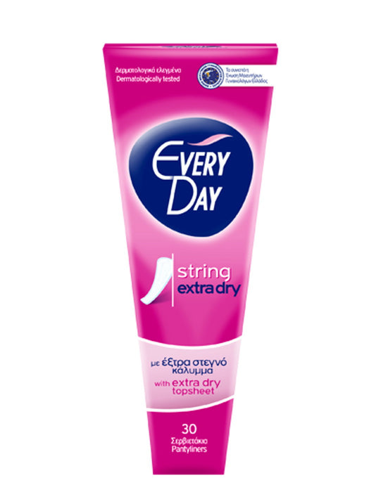 Absorbante zilnice EveryDay Extra Dry, pentru lenjerie tip tanga, 30 buc, tester