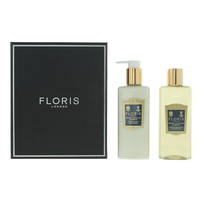 Set Floris Of London Night Scented Jasmine: lapte de corp 250 ml + gel de duș 250 ml