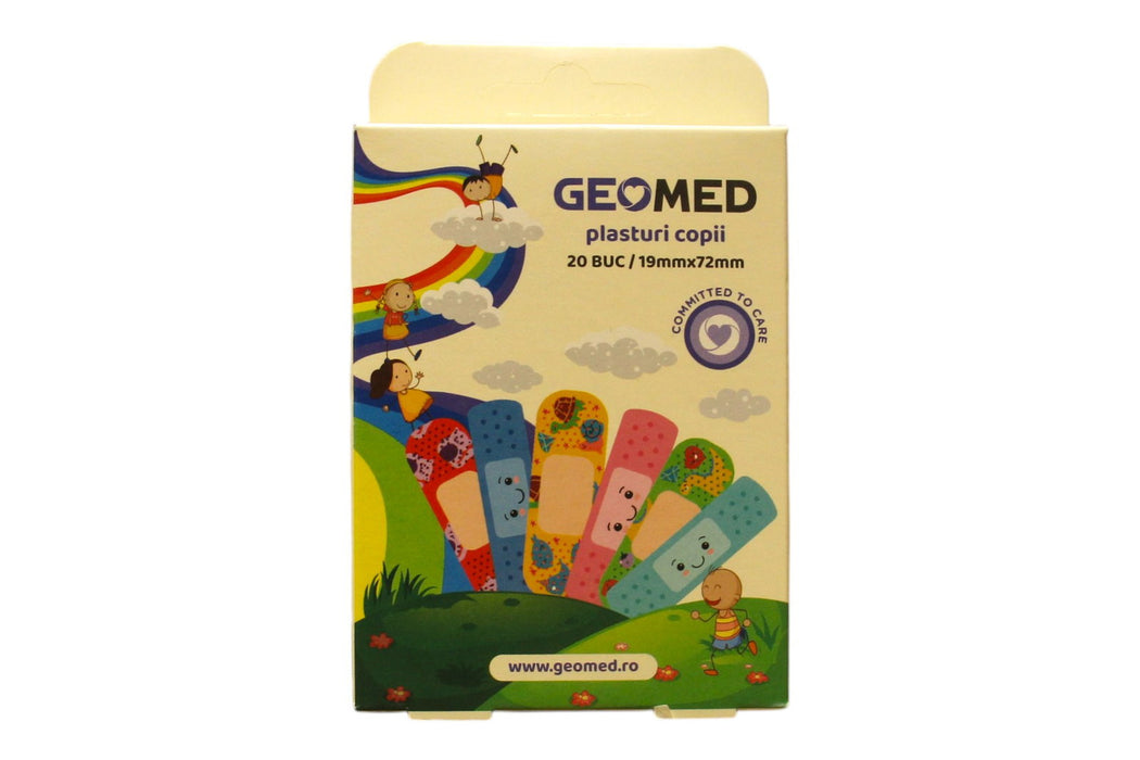 Plasturi Geomed Protector, pentru copii, 19 x 72 mm, 20 buc