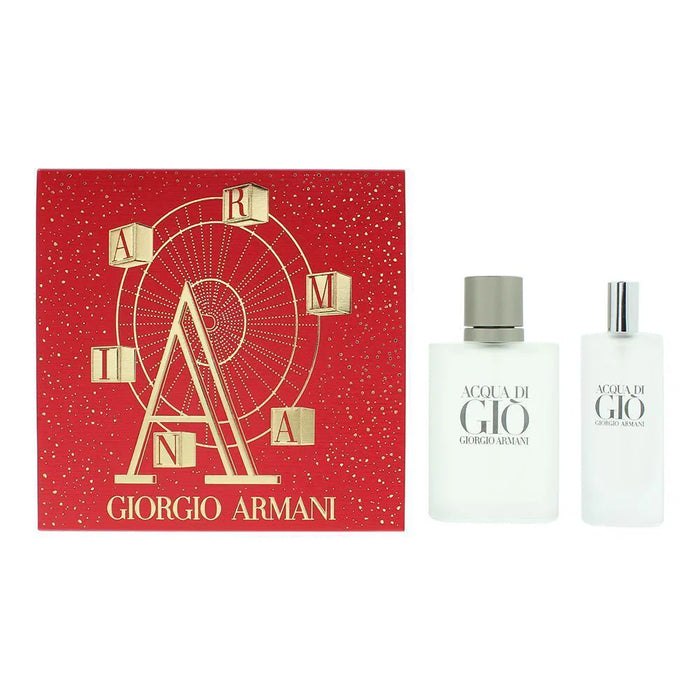 Set Giorgio Armani Acqua di Gio, pentru bărbați: apă de toaletă 50 ml + apă de toaletă 15 ml