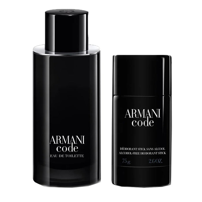Set Giorgio Armani Code, pentru bărbați: apă de toaletă 125 ml + deodorant stick antiperspirant 75 g