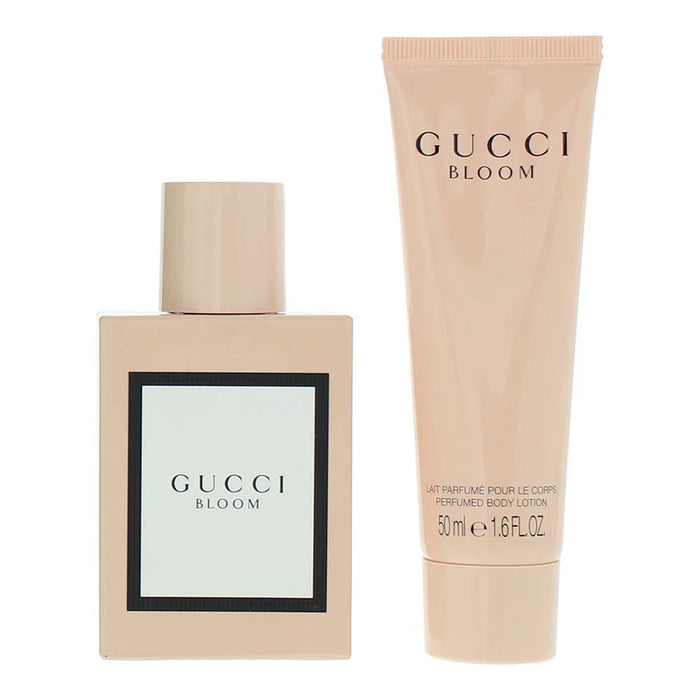 Set Gucci Bloom, pentru femei: apă de parfum 50 ml + loțiune de corp 50 ml