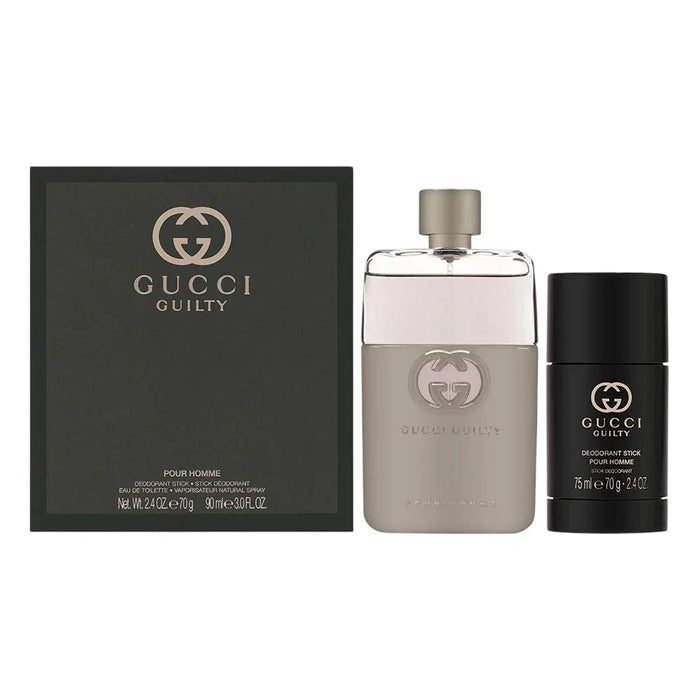 Set Gucci Guilty, pentru bărbați: apă de toaletă 90 ml + deodorant stick 75 g