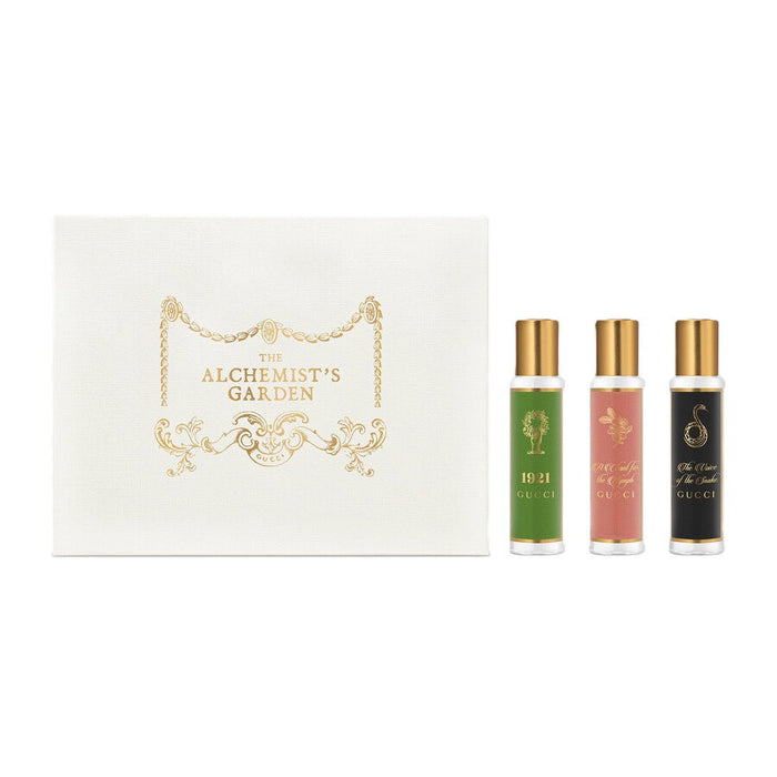 Set Gucci The Alchemist's Garden, pentru femei: apă de parfum The Voice of the Snake 15 ml + 1921 15 ml + A Chant for the Nymph 15 ml