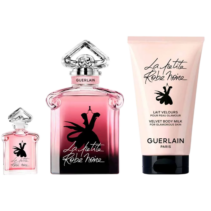 Set apă de parfum Guerlain La Petite Robe Noire Intense, pentru femei: 50 ml + apă de parfum 5 ml + lapte de corp 75 ml