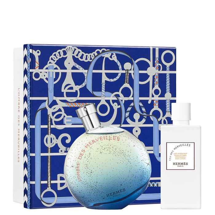 Set Hermes L'Ombre Des Merveilles, pentru bărbați: apă de parfum 100 ml + loțiune de corp hidratantă 80 ml