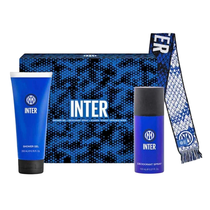Set Inter, pentru bărbați: gel de duș 200 ml + deodorant spray 150 ml + fular