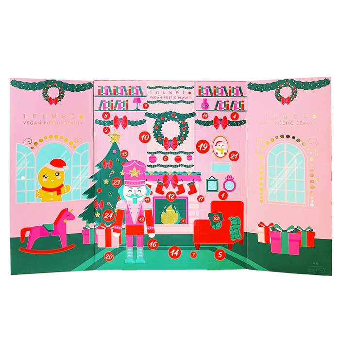 Set de machiaj Inuwet Calendar de Advent, 24 buc