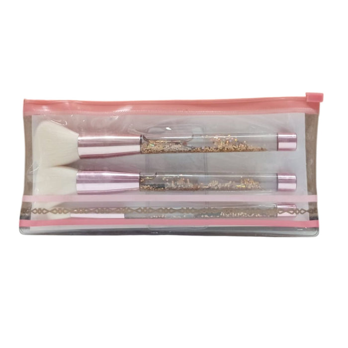 Set de pensule de machiaj JCH Folosofille, pentru pudră + blush + fard de pleoape, 3 buc.