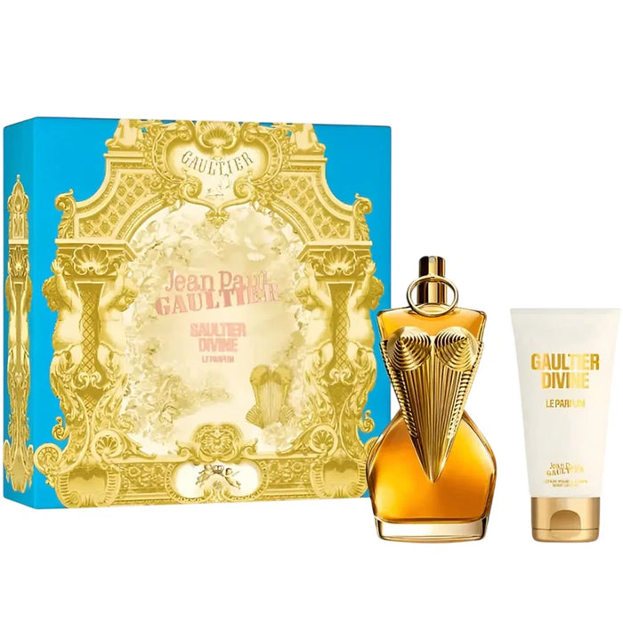 Set Jean Paul Gaultier Divine Le Parfum Intense, pentru femei: apă de parfum 100 ml + loțiune de corp 75 ml