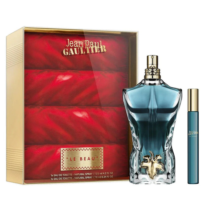 Set Jean Paul Gaultier Le Beau, pentru bărbați: apă de toaletă 125 ml + apă de toaletă 10 ml