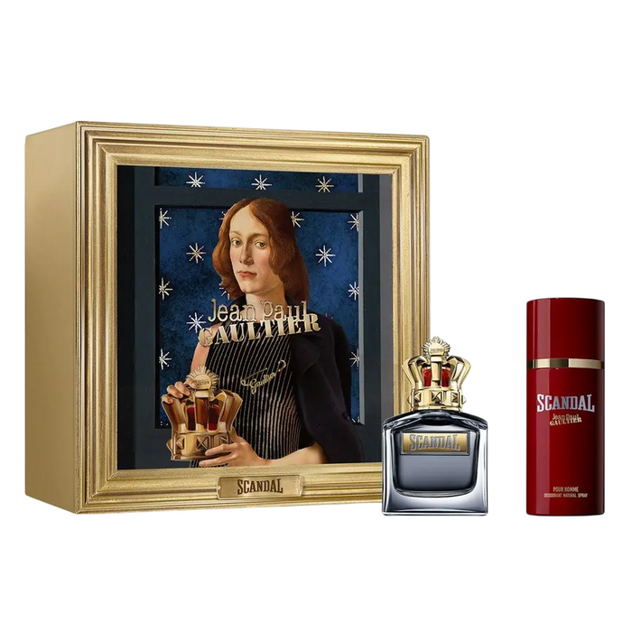 Set Jean Paul Gaultier Scandal, pentru bărbați: apă de toaletă 100 ml + deodorant spray 150 ml